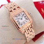 Perfect Replica Panthere De Cartier Medium Model Rose Gold Case Quartz Women's Watch For Sale 